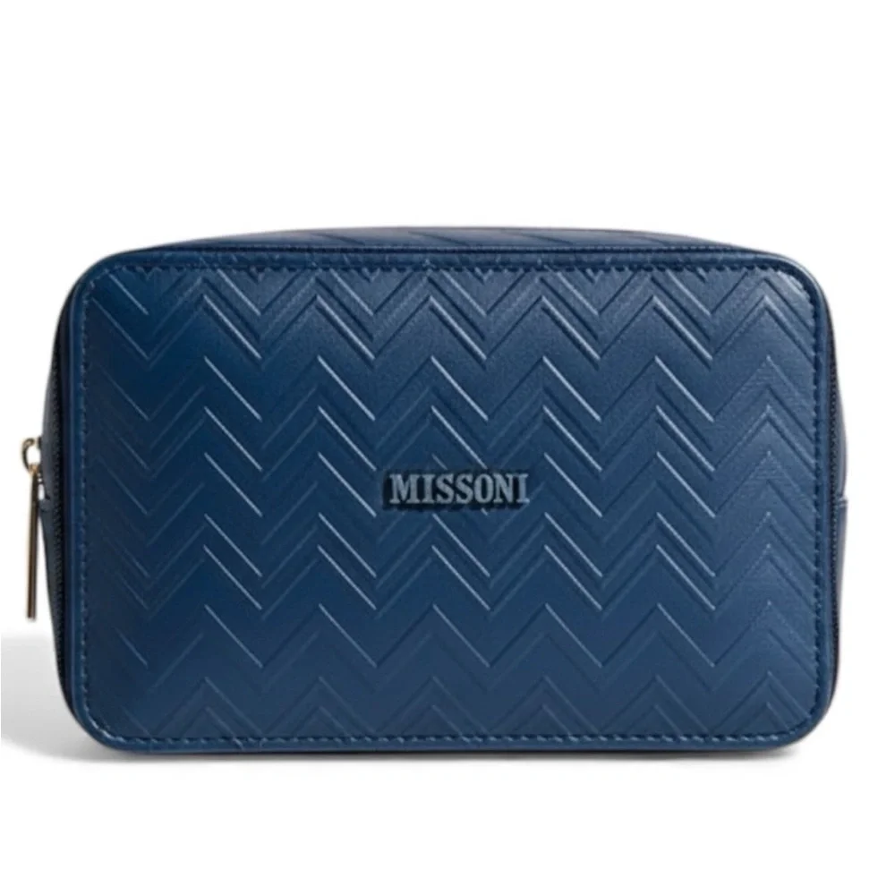 Missoni X Delta One First Class Amenity Travel Cosmetic Dopp Kit Bag Case